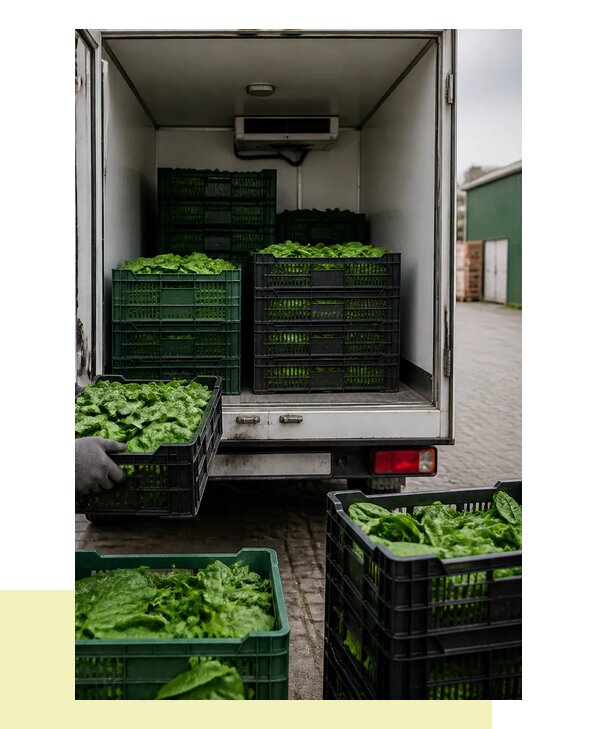Перевозка шпината в Орёл с сохранением свежести продукции